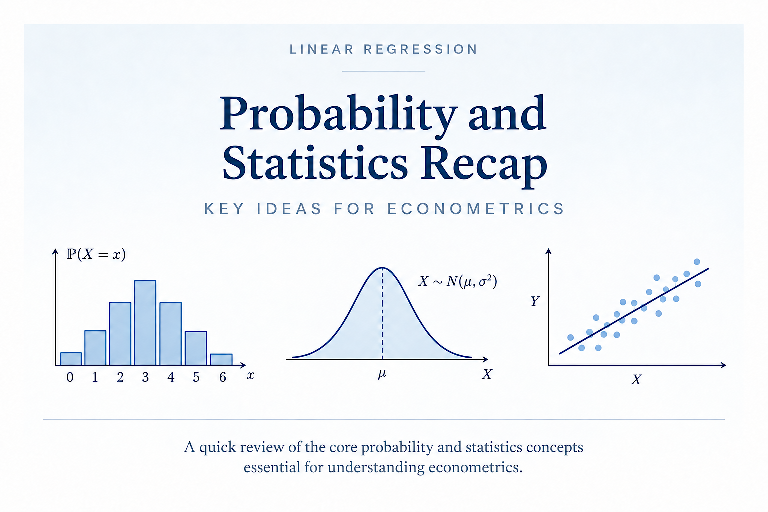 Probability and Statistics Recap diagram