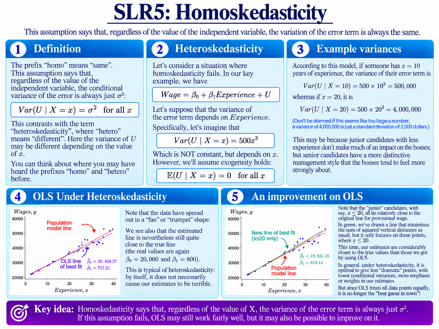 SLR5: Homoskedasticity diagram