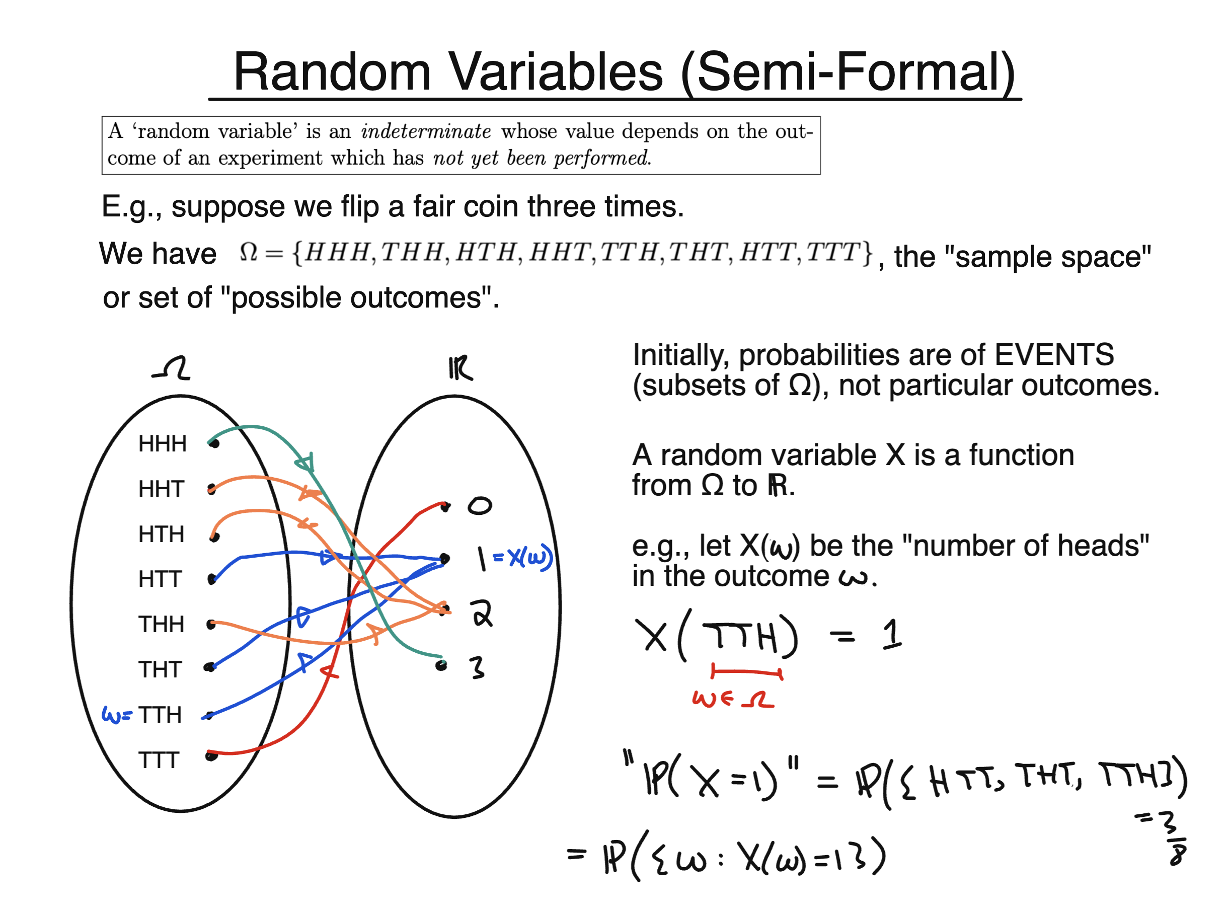 Random Variables (Semi-Formal)